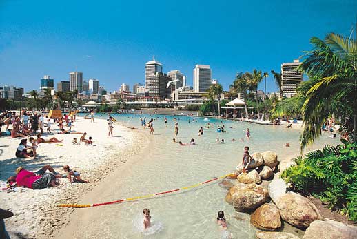 Beach at Brisbane's South Bank